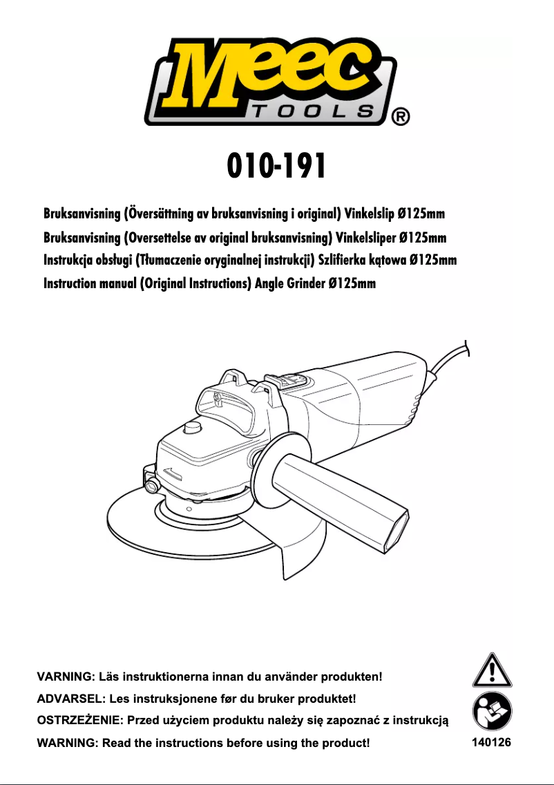 Página 1 del manual Manual de usuario Meec Tools 010-191