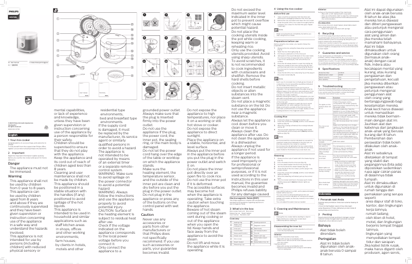 Imagen de la primera página del manual del dispositivo Viva Collection HD3126