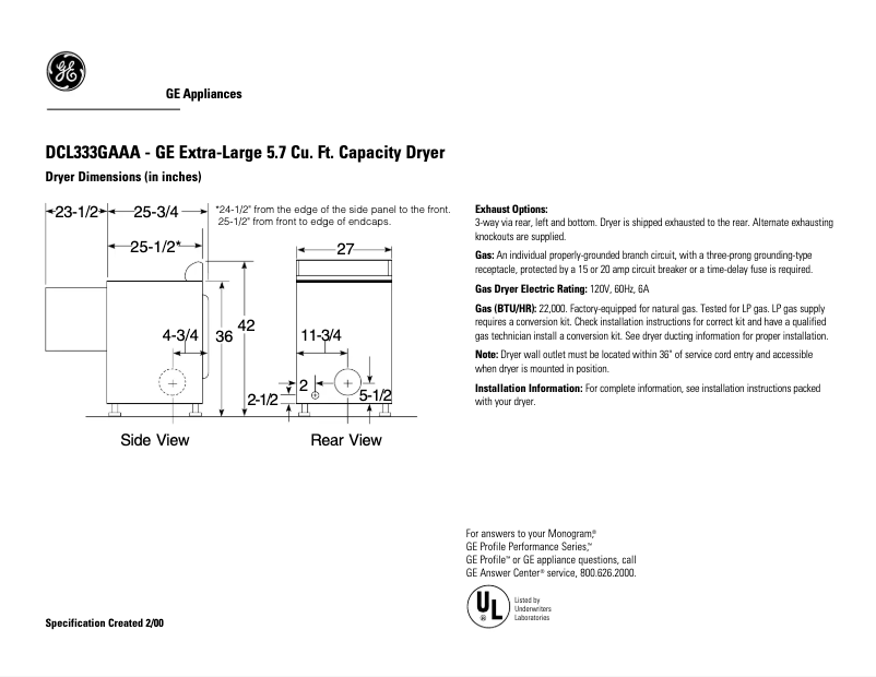 Imagen de la primera página del manual del dispositivo DCL333GAAA