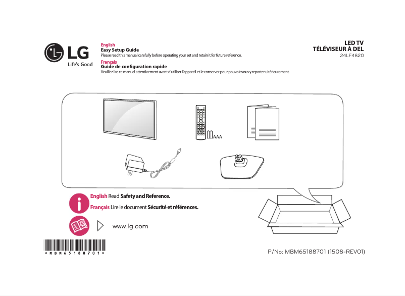 Imagen de la primera página del manual del dispositivo 24LF4820