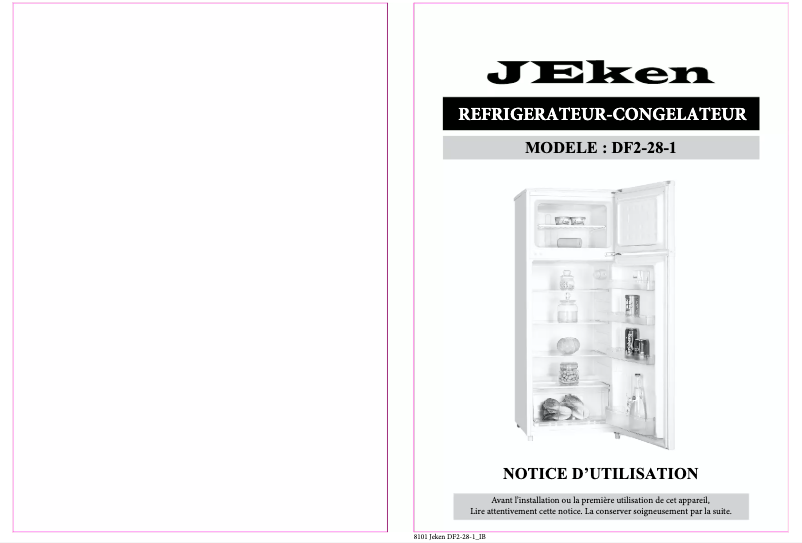 Imagen de la primera página del manual del dispositivo DF2-28-1