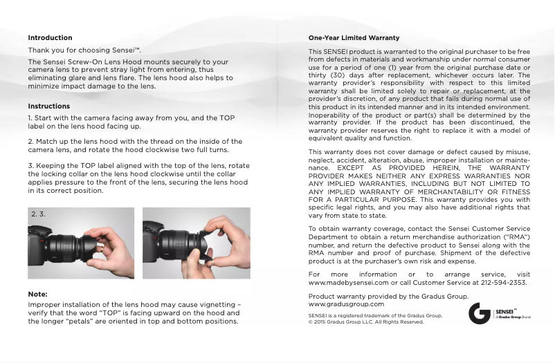 Página 1 del manual Manual de usuario Sensei LHSC-49