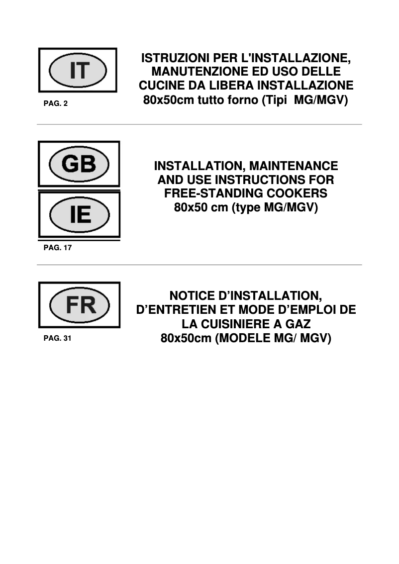 Imagen de la primera página del manual del dispositivo DA2MX