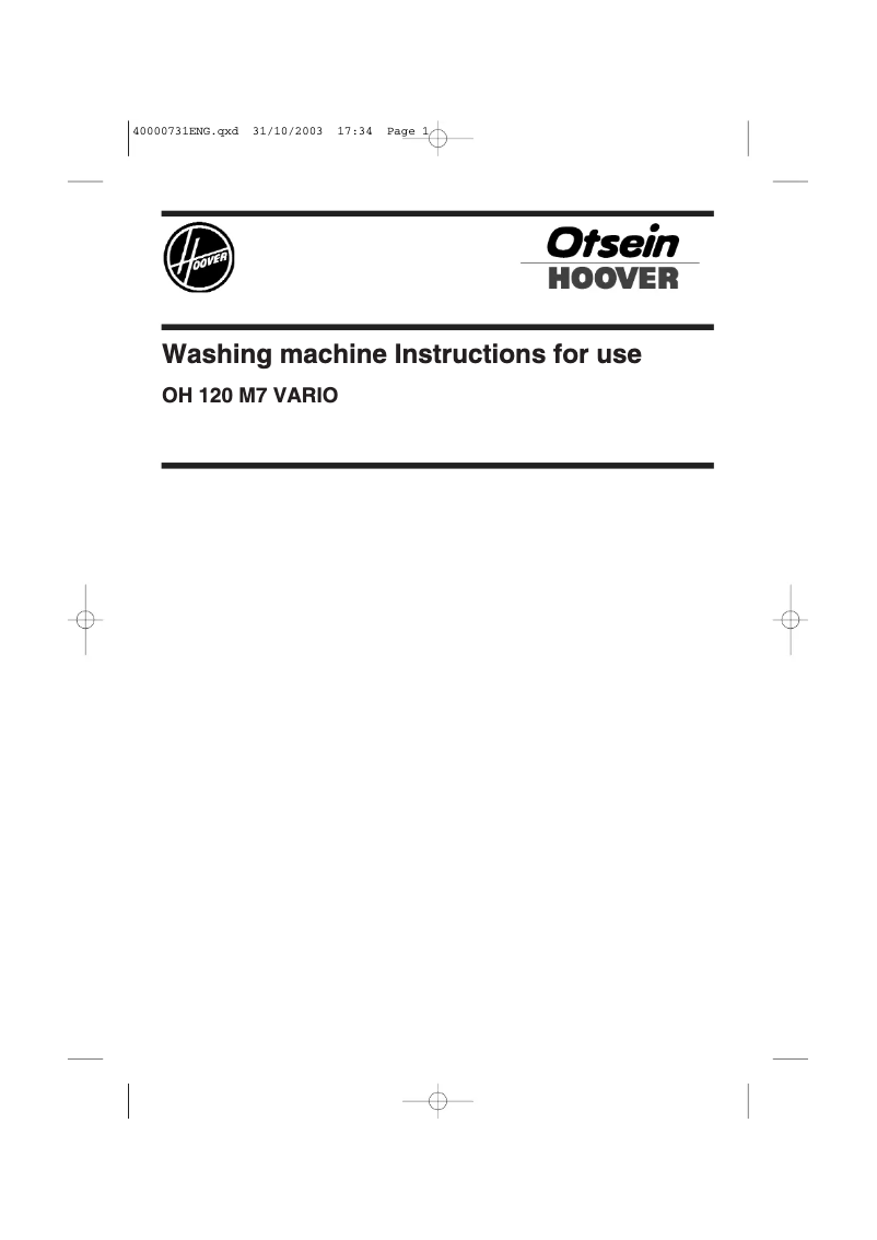 Imagen de la primera página del manual del dispositivo LBOHVARIO7