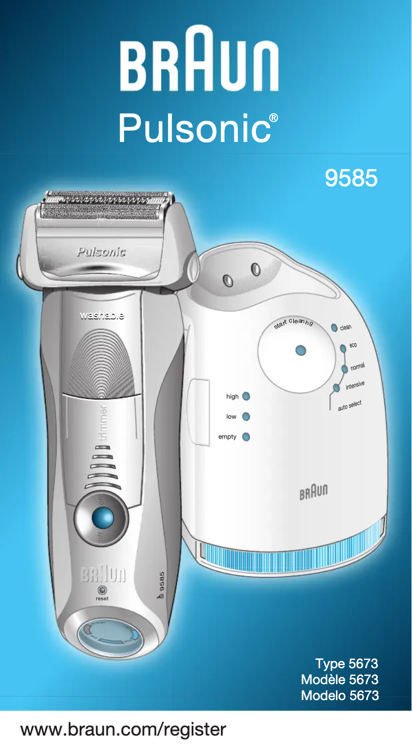 Página nº 1 - Manual de usuario Braun Pulsonic