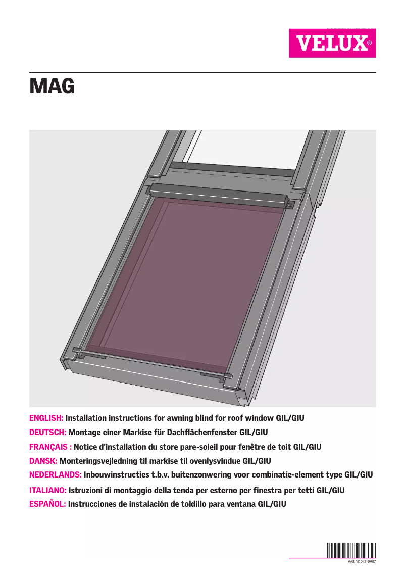 Imagen de la primera página del manual del dispositivo MAG