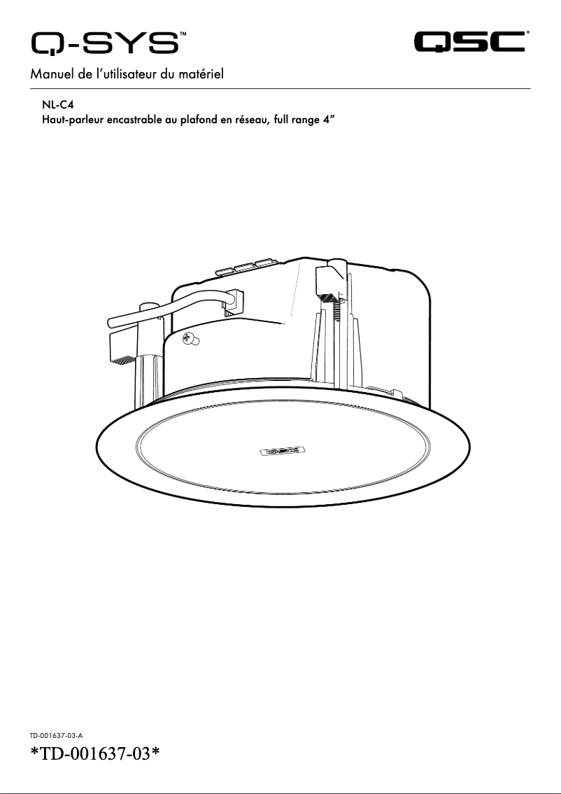 Página nº 1 - Manual de usuario QSC NL-C4