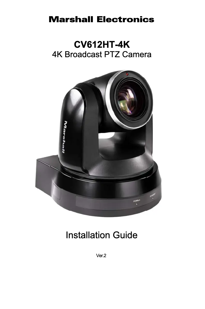 Imagen de la primera página del manual del dispositivo CV612HT-4K