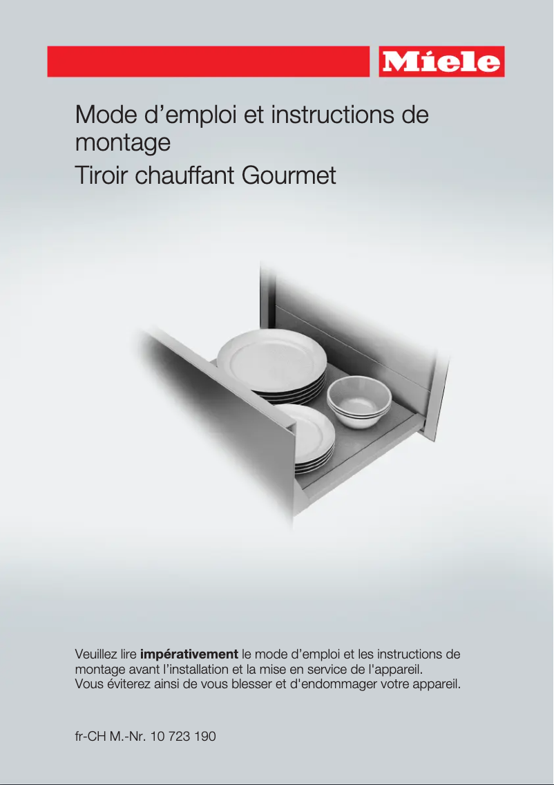 Página 1 del manual Manual de instrucciones Miele ESW 7010