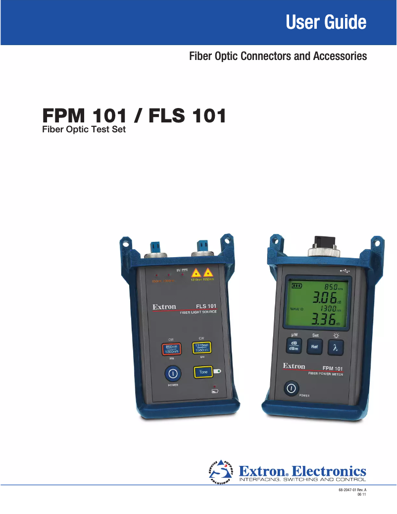 Página 1 del manual Manual de usuario Extron 70-962-01