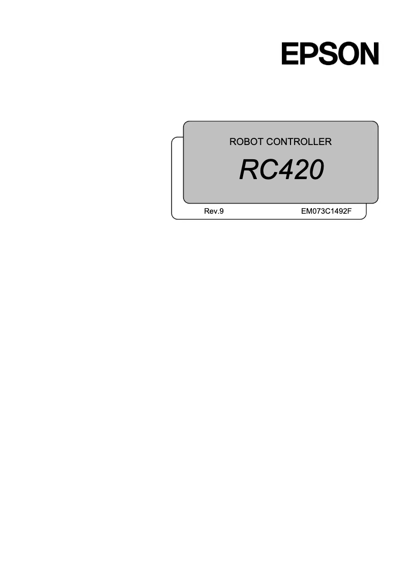 Imagen de la primera página del manual del dispositivo RC420