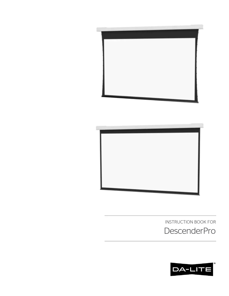 Imagen de la primera página del manual del dispositivo DescenderPro 29803LS