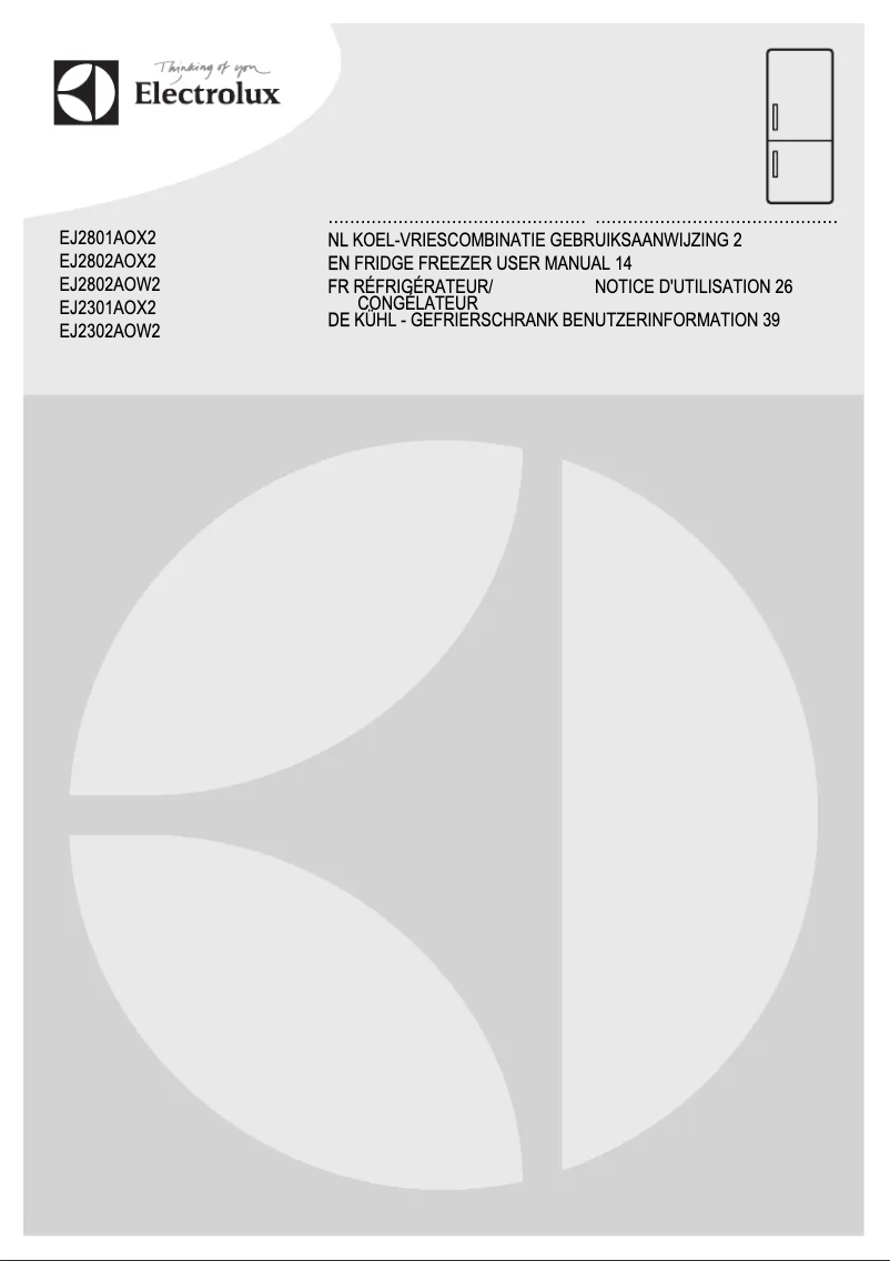 Página 1 del manual Manual de usuario Electrolux EJ2301AOX2