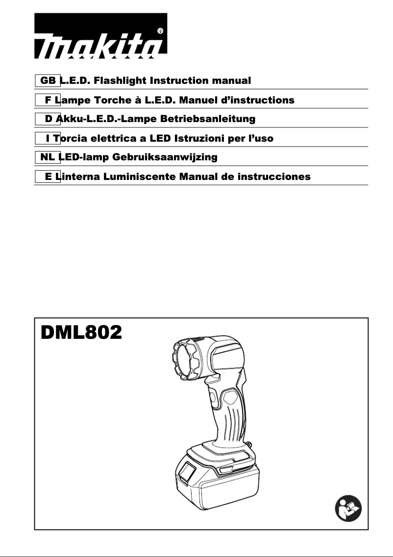 Imagen de la primera página del manual del dispositivo DML802