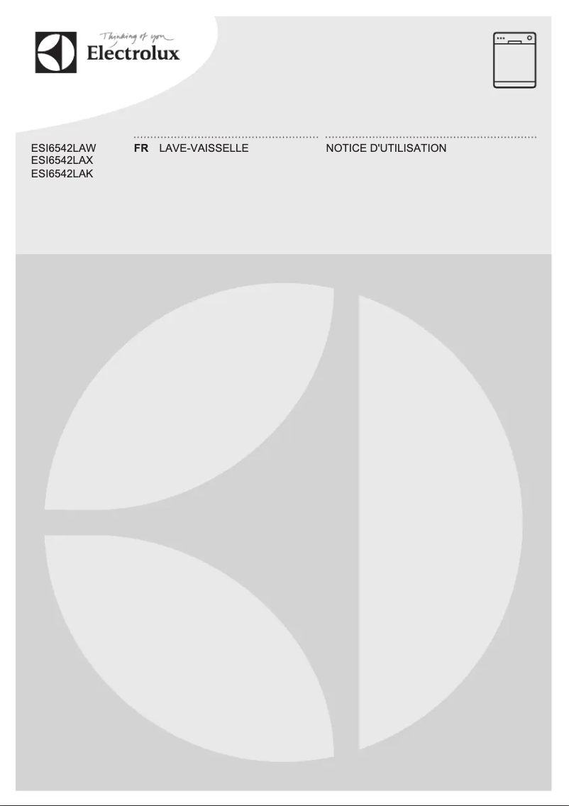 Imagen de la primera página del manual del dispositivo ESI6542LAW