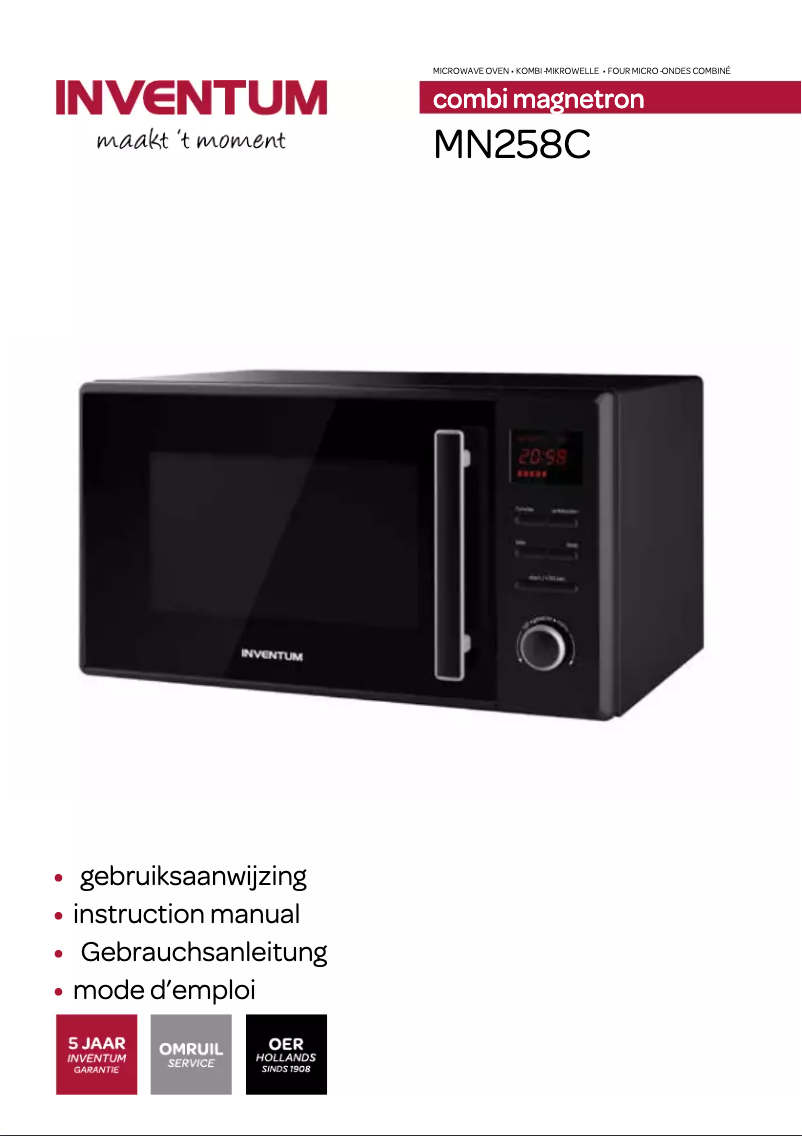 Imagen de la primera página del manual del dispositivo MN258C