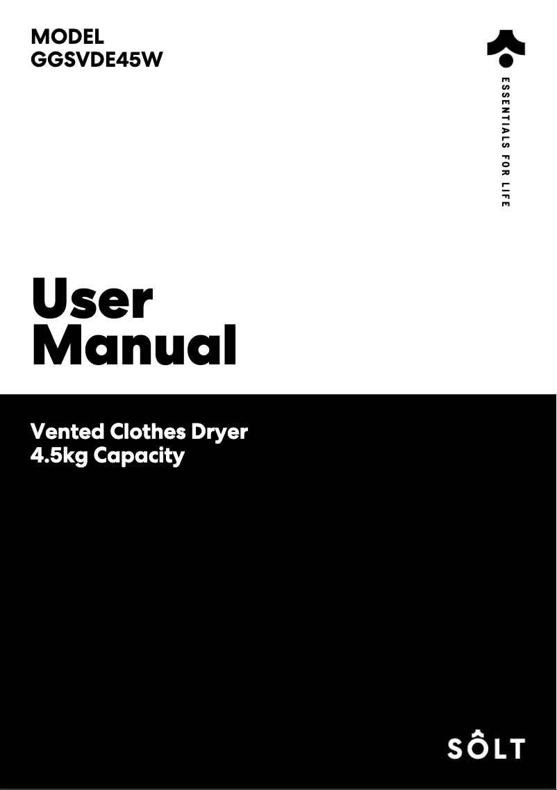 Imagen de la primera página del manual del dispositivo GGSVDE45W