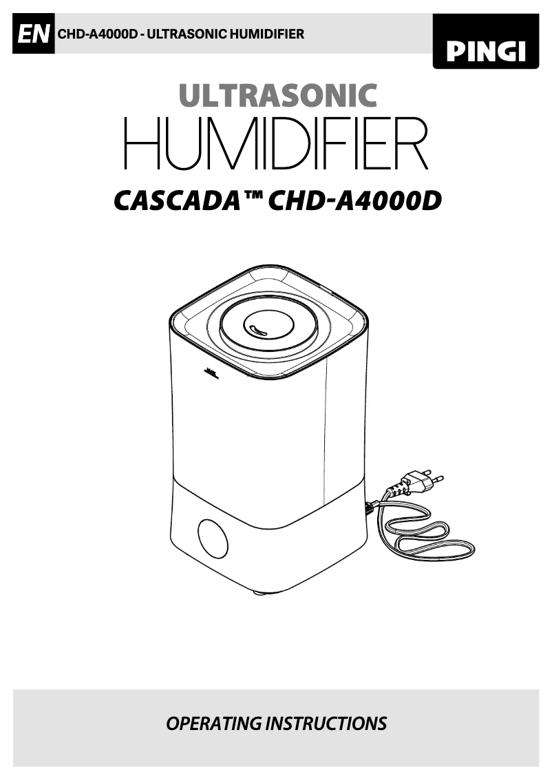Imagen de la primera página del manual del dispositivo Cascada CHD-A4000D
