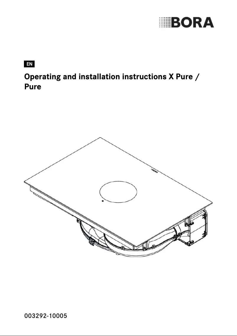 Página 1 del manual Guía de instalación BORA X Pure