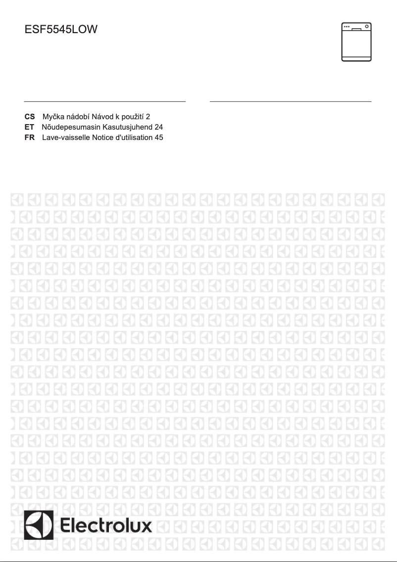 Imagen de la primera página del manual del dispositivo ESF5545LOW