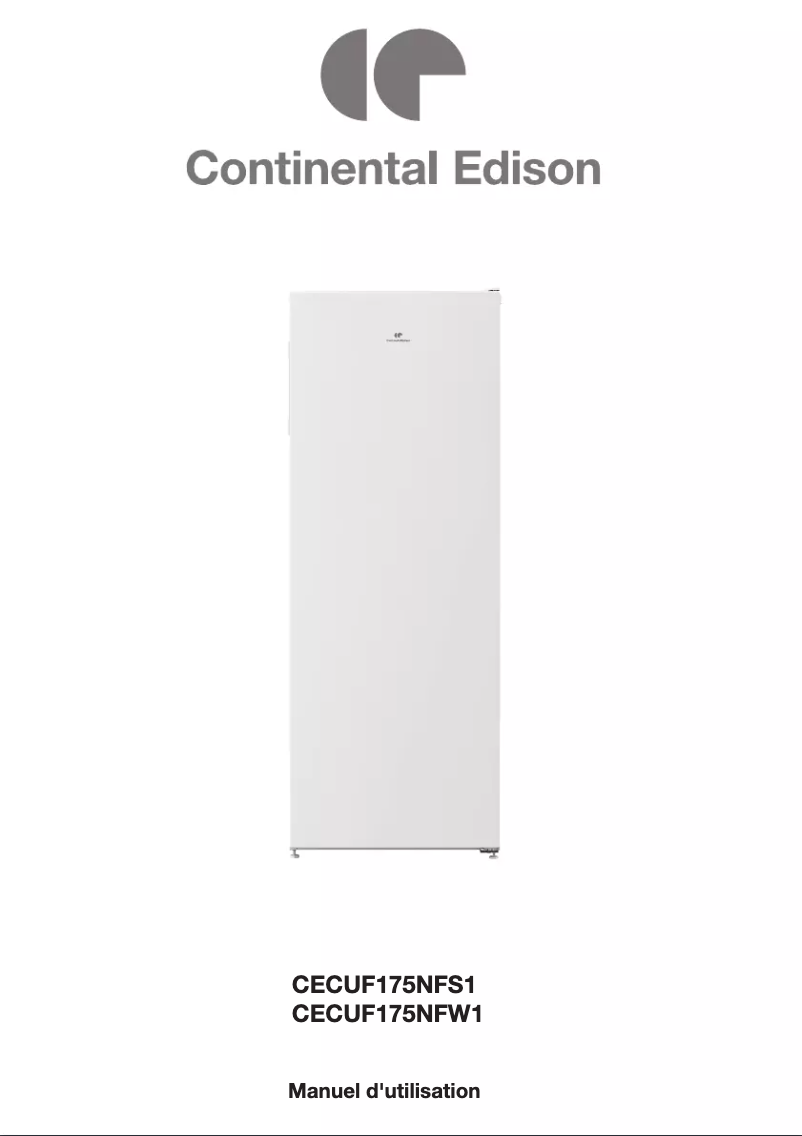 Imagen de la primera página del manual del dispositivo CECUF175NFW1
