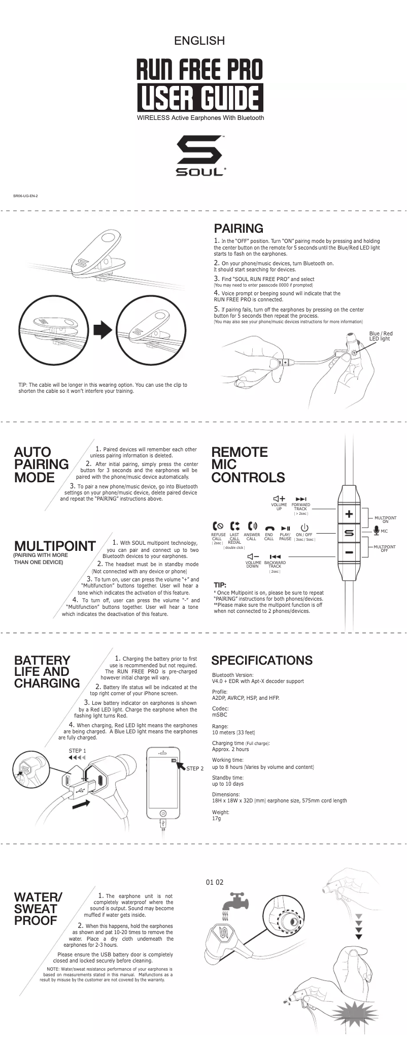 Página 1 del manual Manual de usuario Soul Run Free Pro
