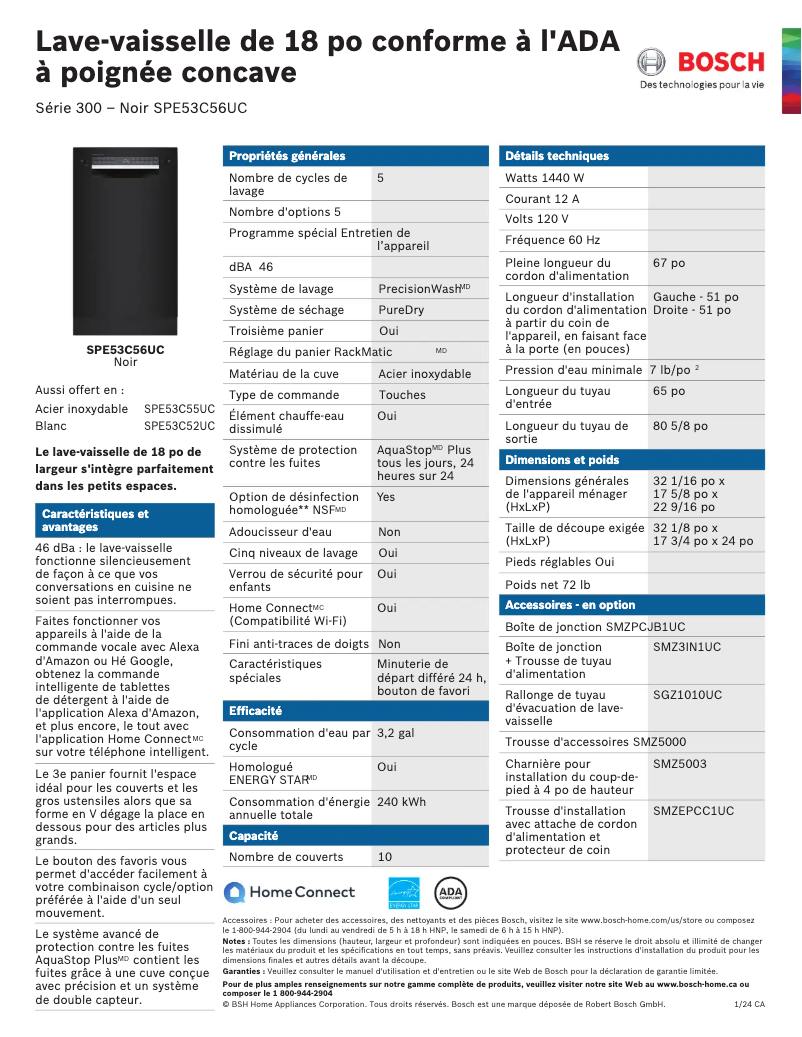 Imagen de la primera página del manual del dispositivo SPE53C56UC
