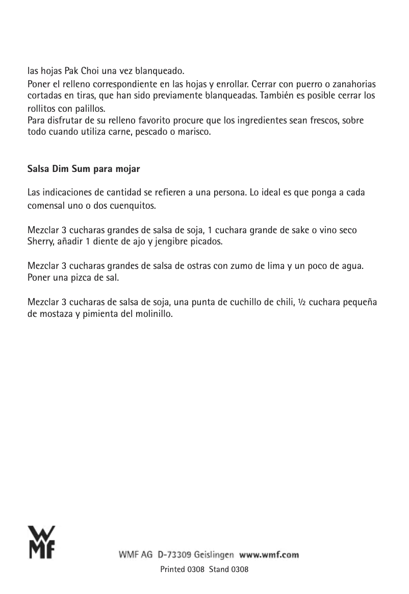 Página 1 del manual Manual de usuario WMF 07.9256.6040