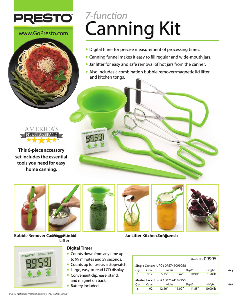 Imagen de la primera página del manual del dispositivo 09995