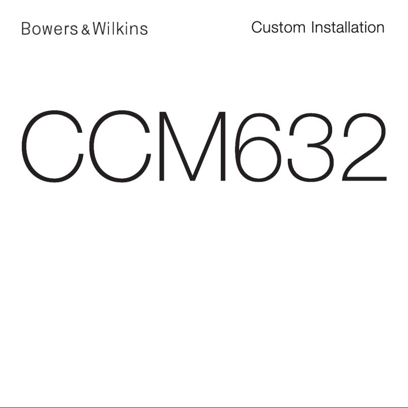 Página 1 del manual Dibujo técnico Bowers & Wilkins CCM382