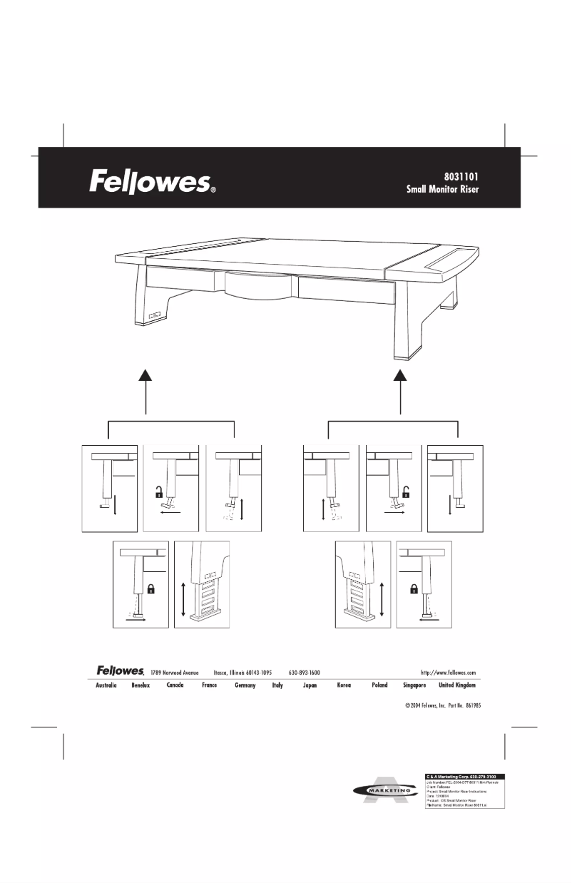 Página 1 del manual Manual de usuario Fellowes 80311