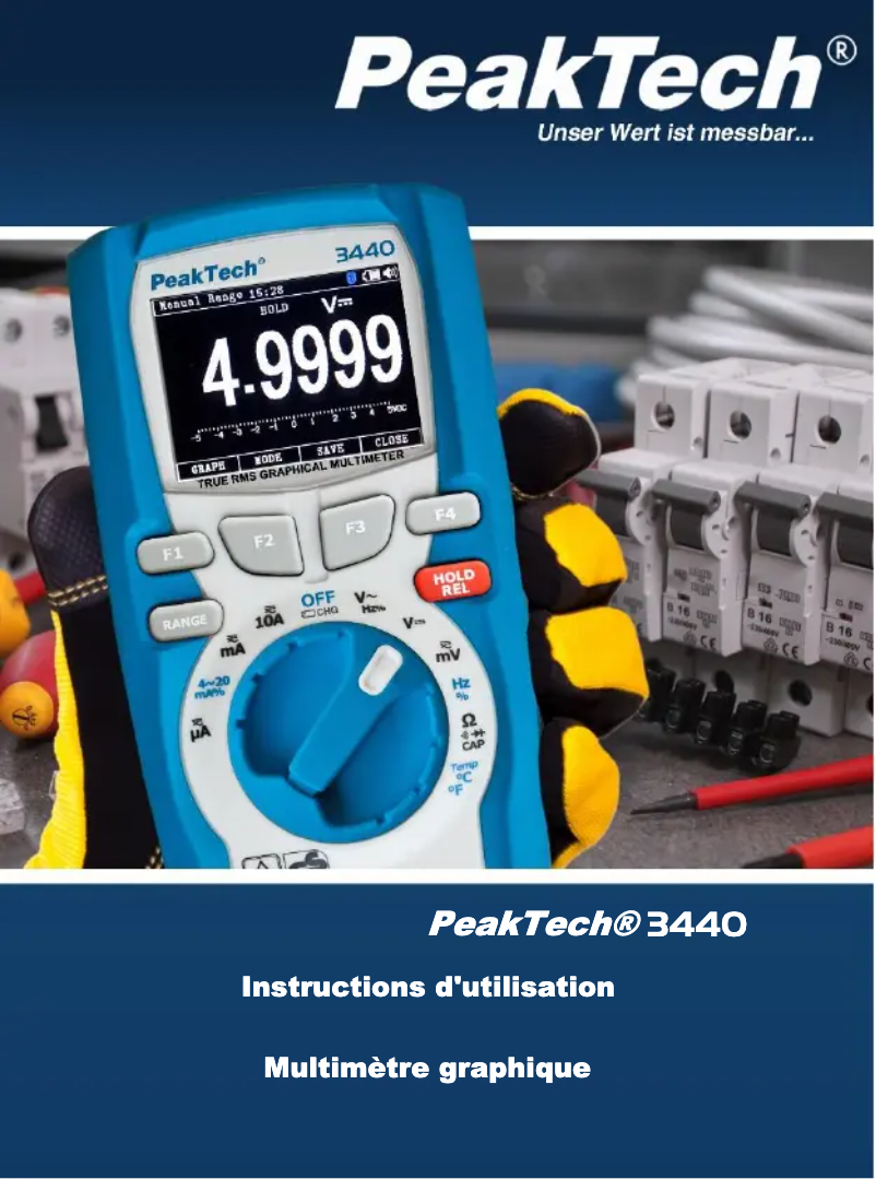 Imagen de la primera página del manual del dispositivo 3440