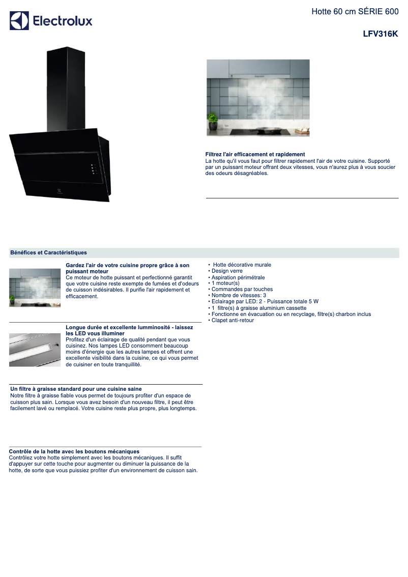 Imagen de la primera página del manual del dispositivo LFV316K