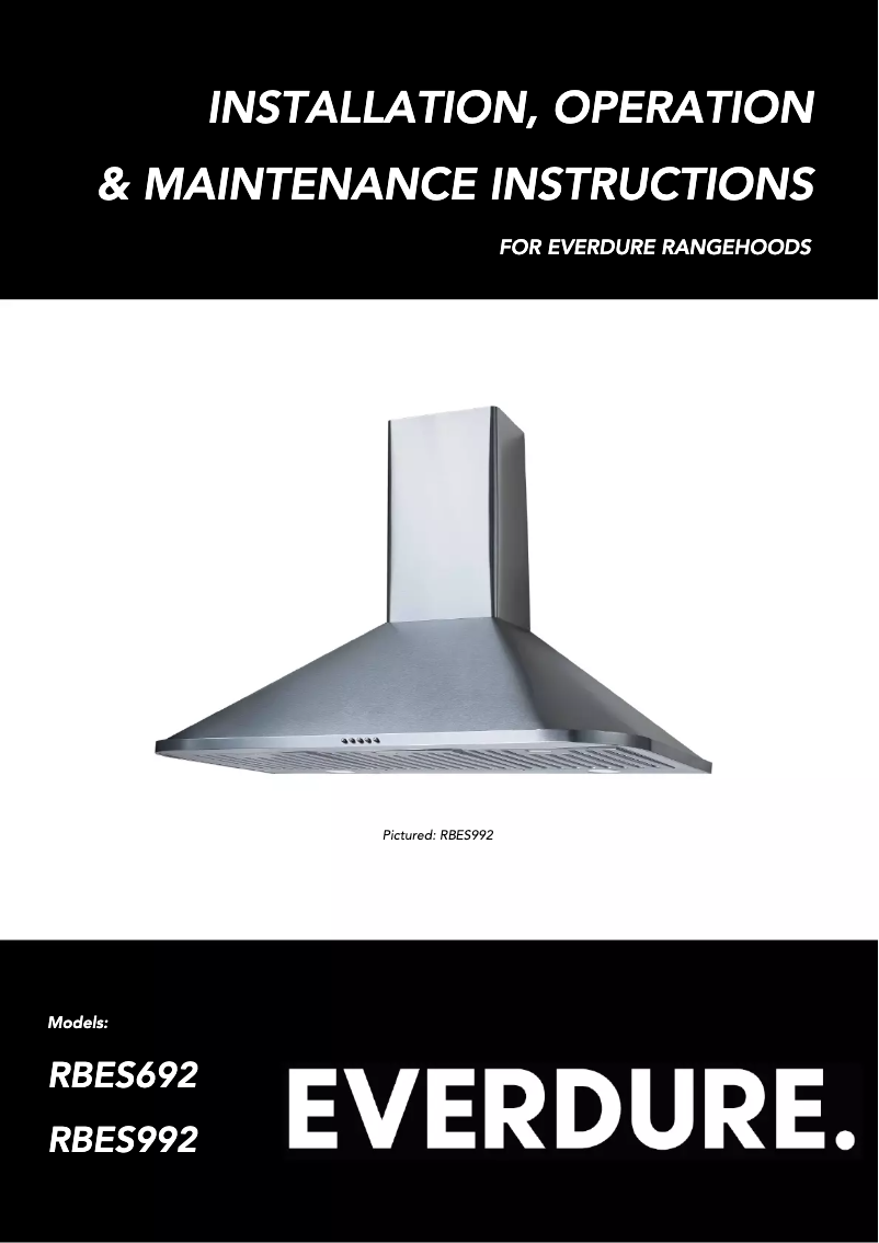 Imagen de la primera página del manual del dispositivo RBES692