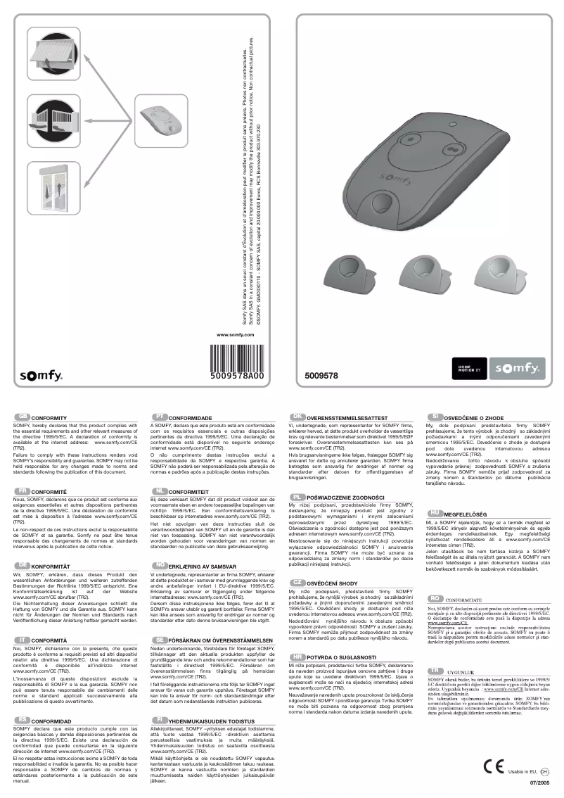 Imagen de la primera página del manual del dispositivo Keytis NS 2 RTS