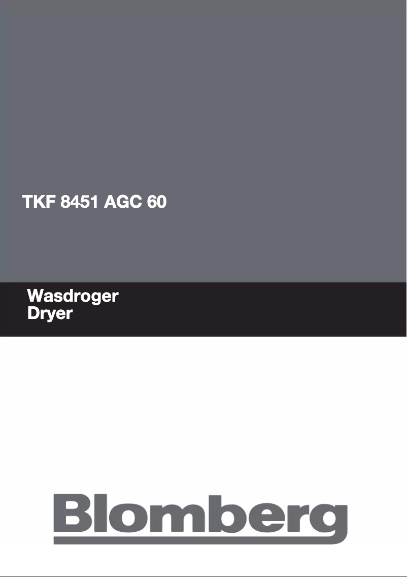 Página 1 del manual Manual de usuario Blomberg TKF 8451 A 30