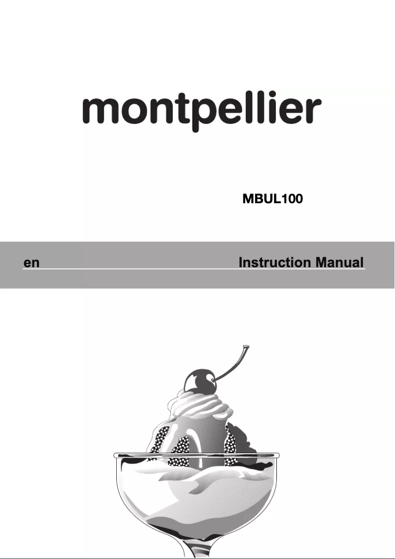 Página 1 del manual Manual de usuario Montpellier MBUL100