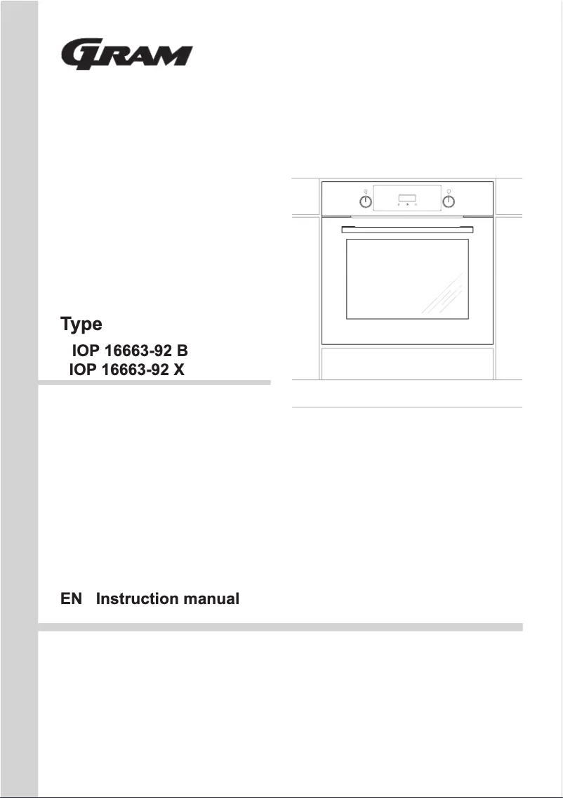 Página 1 del manual Manual de usuario Gram IOP 16663-92 X