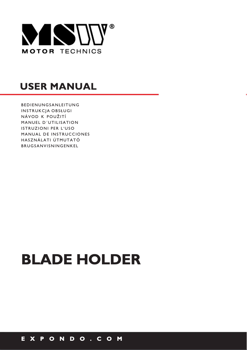 Imagen de la primera página del manual del dispositivo MSW-BHACC-1
