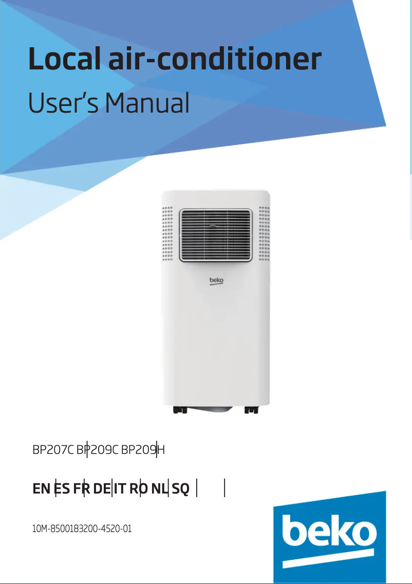 Página 1 del manual Manual de usuario Beko BP209H