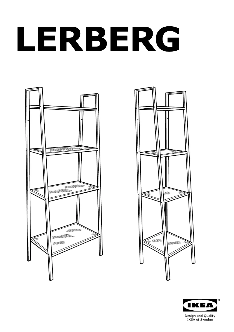 Página 1 del manual Manual de usuario Ikea LERBERG 903.667.16