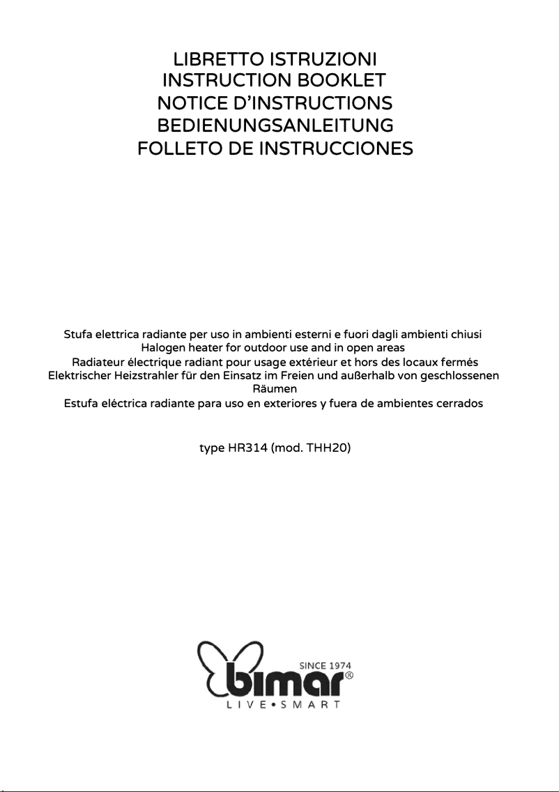 Página 1 del manual Manual de usuario Bimar HR314