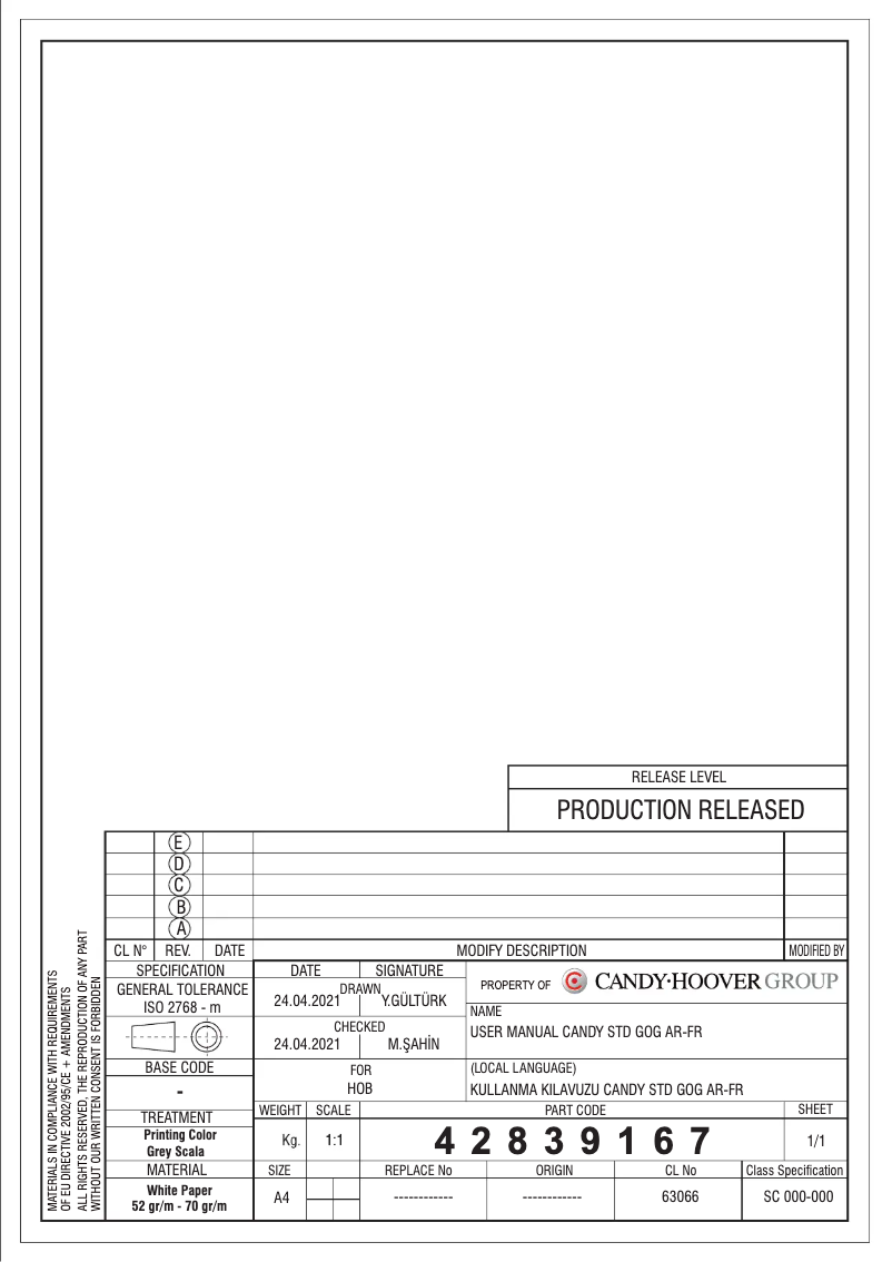 Imagen de la primera página del manual del dispositivo CVG6B-MAR