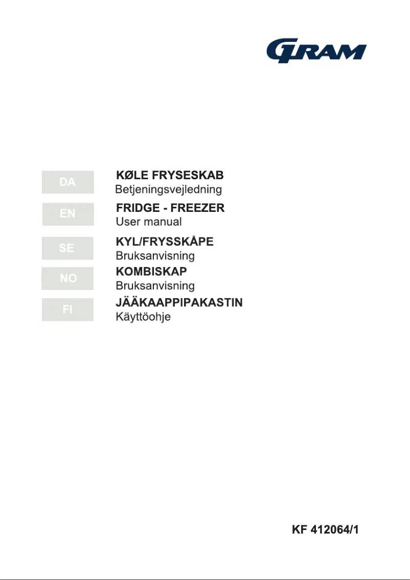 Página 1 del manual Manual de usuario Gram KF 412064/1