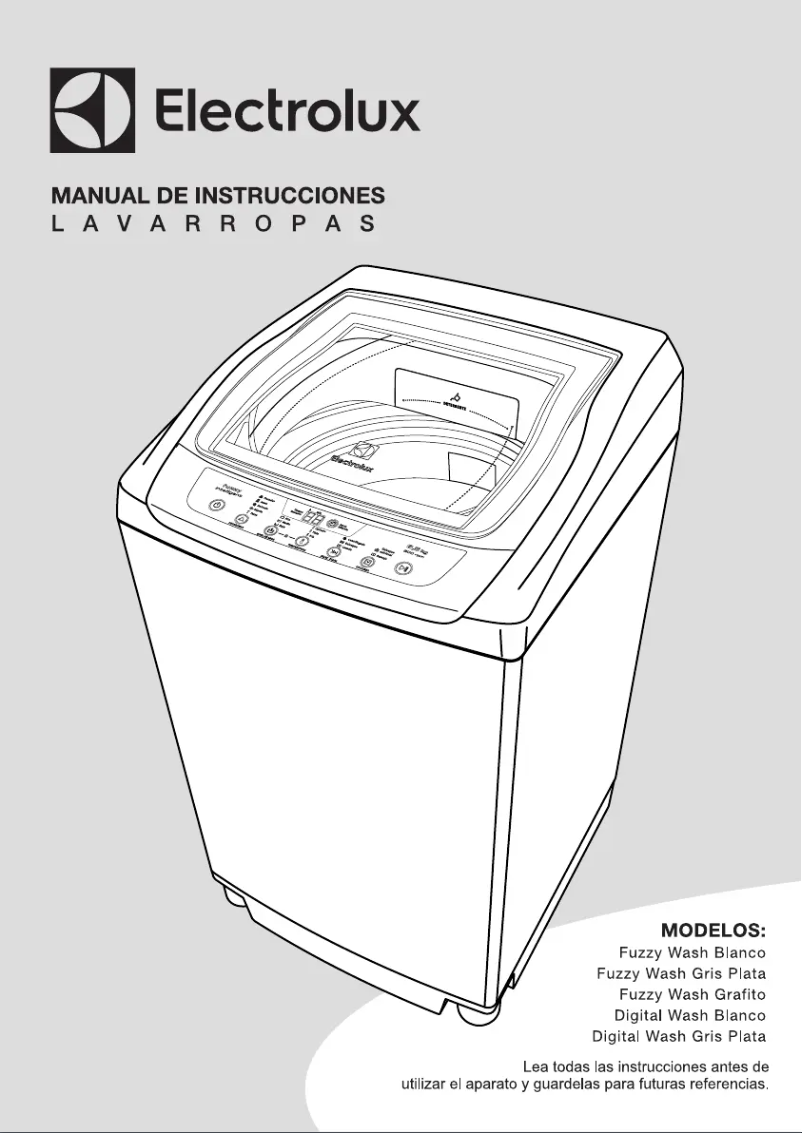 Página 1 del manual Manual de usuario Electrolux Fuzzywash BL