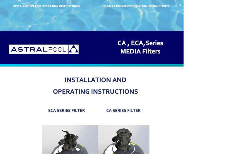 Página 1 del manual Manual de usuario AstralPool CA400