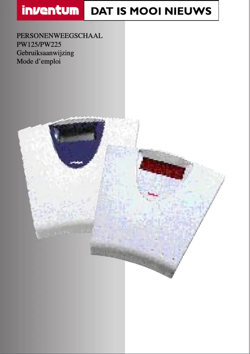 Imagen de la primera página del manual del dispositivo PW225