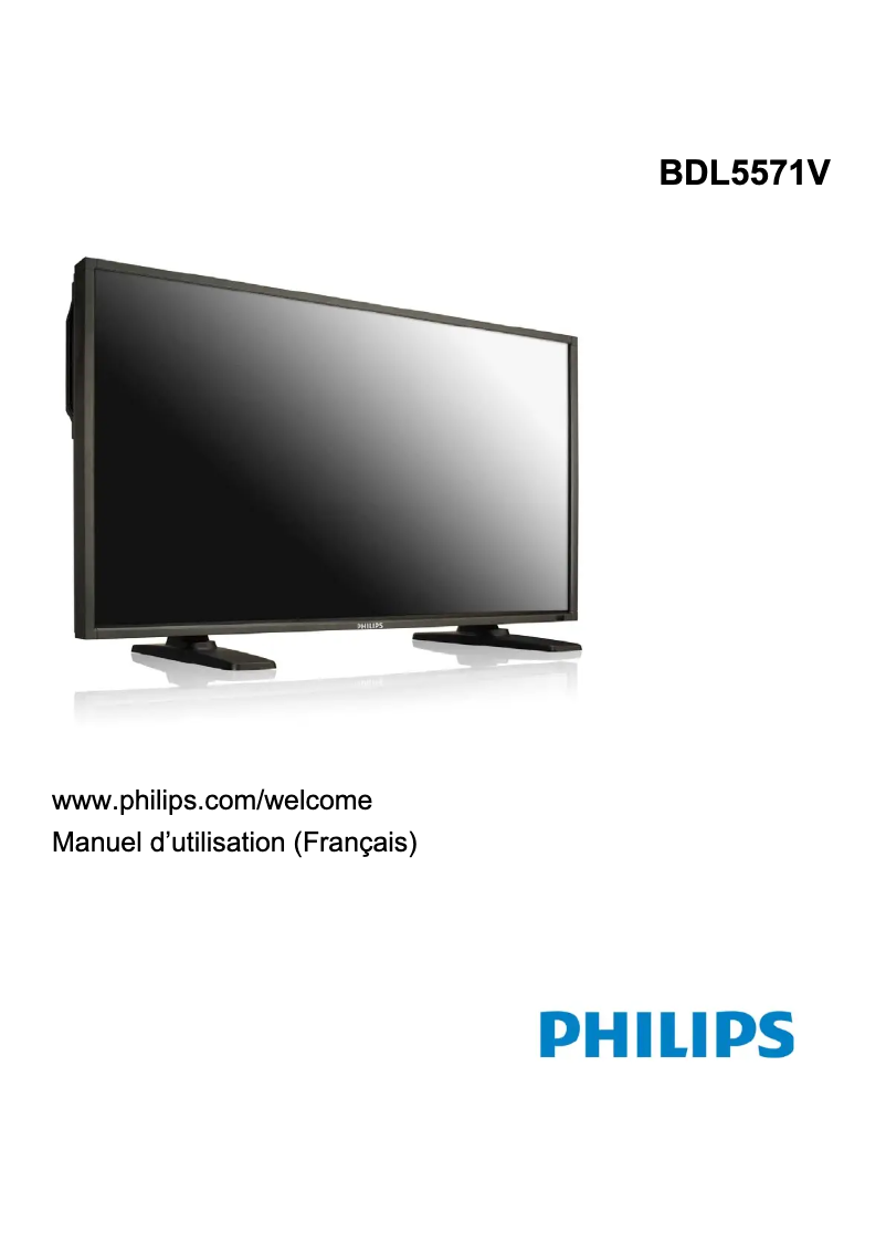 Página 1 del manual Manual de usuario Philips BDL5571V