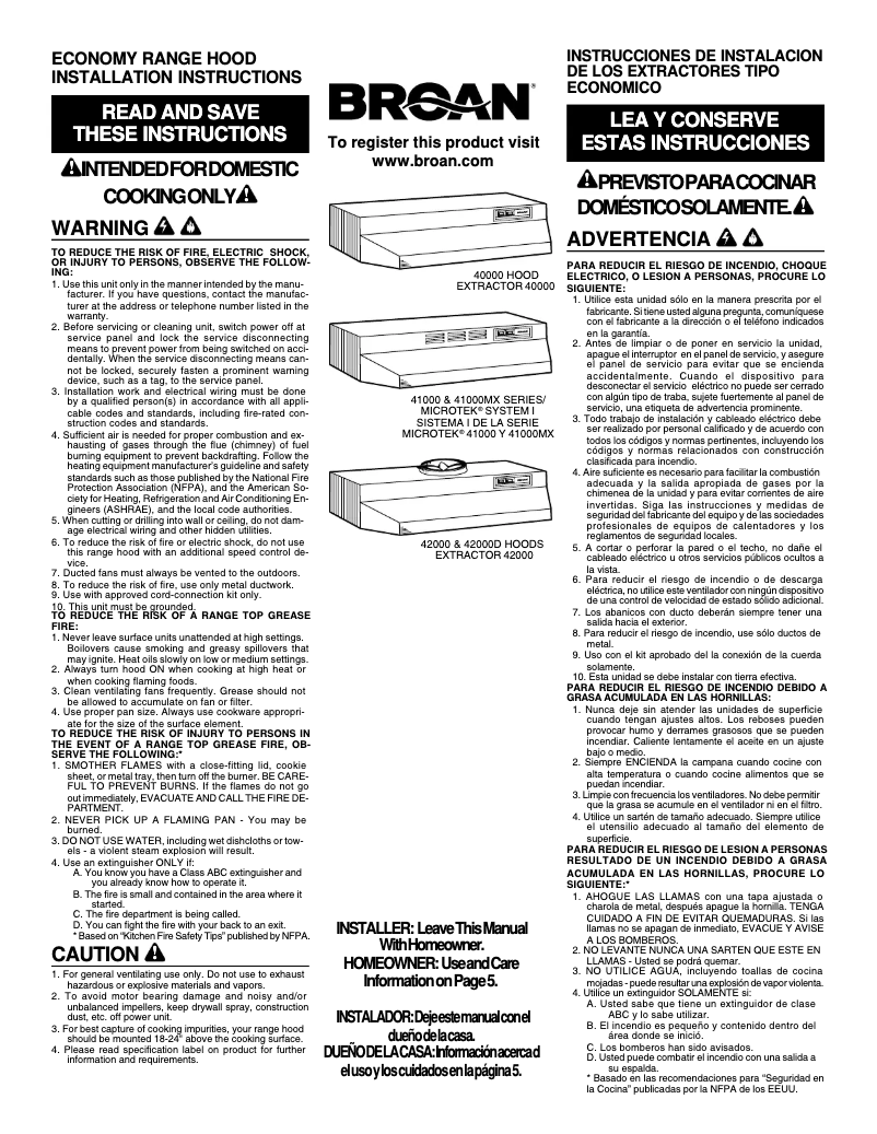 Imagen de la primera página del manual del dispositivo 422401