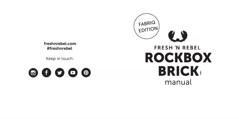 Página nº 1 - Manual de usuario Fresh 'n Rebel Rockbox Brick